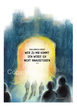 christliche Karten,  Wer zu mir kommt