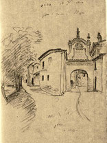 Porta Belmonte nel 1840