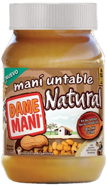 PASTA DE MANI NATURAL. Presentación 510Grs. Apto celíaco. Origen Argentina
