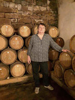 Edith Fitzke im Fasslager
