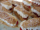 recette des éclairs aux fruits rouges et chantilly 