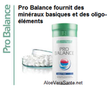 Nombre des aliments que nous ingérons sur une journée peuvent vite conduire à une acidification de l’organisme.  ProBalance contient du calcium, du potassium, du magnésium, du sodium, de l’hydrogénocarbonate de sodium et du dioxyde de silicium, des alliés