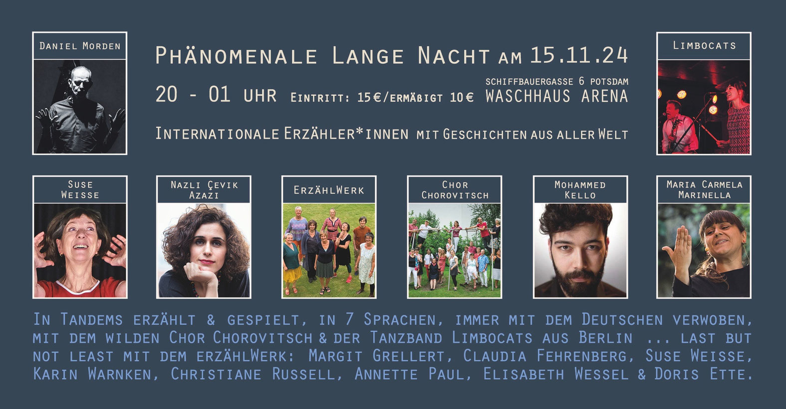 Verbale! 5, Internationales ErzählFestival, ErzählWerk e.V. Potsdam, 2024
