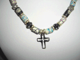 Religious Crystal Cross Necklace