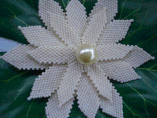 Hand Stitched Floating Beaded Water Lily