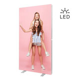 Transportable LED-Leuchtwand mit Textilgrafik LED UP