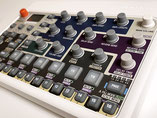 'X:Samples Colors' Instrument Overlay von mxpand - für Elektron Model:Samples, Sampling Groovebox, hochwertige Bedien-Schablone/Skin/Folie