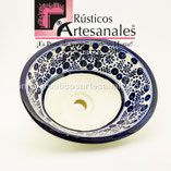 <img src="Ovalín Tradicional Ovalado Guía Damasko Azul.jpg" alt=" Ovalín Tradicional Ovalado decorado mexicano Guía Damasko Azul pintado a mano para sobre Poner hecho en México 100% a mano" />