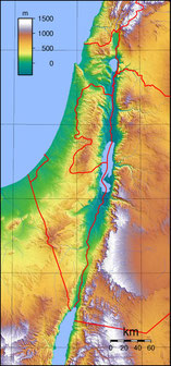 Höhenlage Israel Karte Ernte Gerste