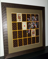 games card louis vuitton luxury brand upscale high fashion LV table decoration frame king valet rival ace rivals enemy
