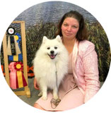 Emelie Eriksson; WJSD; World Japanese Spitz Day; official representative; Sweden; Japanese Spitz; dogs; white dog; Narwania`s Japanese Spitz kennel, Sweden