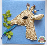 Giraffe Fühlbuch Spielbuch Quiet book Montessori