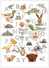 Tier ABC, Vintage Poster, Download Poster, Animal Poster