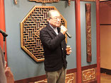 中島名誉副会長の乾杯の音頭でスタート  山本名誉会長。新年会のハシゴで途中からの参加。お忙しいことです。