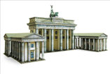 Brandenburger Tor,  berühmte Häuser und Gebäude als Kartonmodell