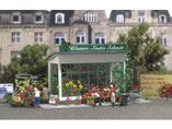 Blumenladen, Plastik-Modellbausatz der Firma Busch, 1049