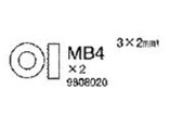 Tamiya Tuningteil aus Kunststoff, Spare Part, TA-05 seitlicher Abstandhalter, Motorschutz, 309808020