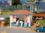 Trinkhalle Imbiss, Plastik-Modellbausatz der Firma Faller, 130462