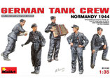 Modell-Bausatz aus Plastik einer deutschen Panzer Besatzung 1944 im Maßstab 1:35 von der Firma MiniArt,   35132