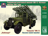 Modell-Bausatz aus Plastik eines russischen Raketenwerfers Katyusha im Maßstab 1:35 von der Firma Ark,  35040