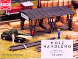 Holz-Handlung, Plastik-Modellbausatz der Firma Busch, 6047