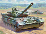 Modell-Bausatz aus Plastik eines russischen Panzers T-80BV  im Maßstab 1:35 von der Firma Zvesda,  3592