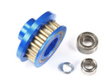 Tamiya Tuningteil aus Kunststoff, Spare Part, TA07 Aluminium Riemenrad, 18Z, 300054722