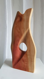 modern#abstrakt#pink-ivory#ebenholz#edelholzskulptur#gunnar mozer