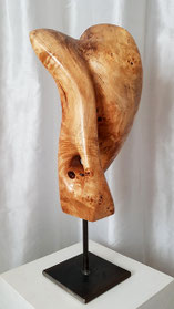 modern#abstrakt#pappel-maser#edelholzskulptur#gunnar mozer