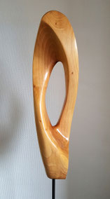 modern#abstrakt#nussbaum#edelholzskulptur#gunnar mozer