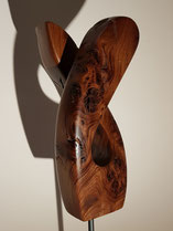 edelholzskulptur, abstrakt, modern