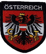 Stoffwappen Österreich Adler rot-weiß-rot