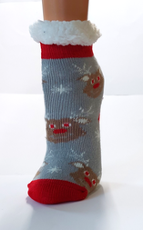 Plüschsocken für Kinder mit Weihnachtsmotiven