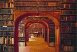 Blick in eine alte Bibliothek
