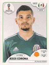 CROMO DE FÚTBOL - MUNDIAL DE RUSIA - 2.018 (PANINI) SELECCIÓN DE MÉXICO - JESÚS CORONA - Nº 466 (NUEVO) 0,40€.