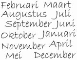 hoeveel dagen heeft elke maand ?
