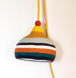 luminaires calebasse made-in-france design Sarah Morin lampes couleurs decoration compiègne fabrication française suspensions wabisabi peintures ressources ecologique design durable câble textile eclairage