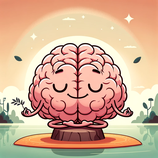 Image d'un cerveau zen, représentant l'harmonie entre le corps et le mental.