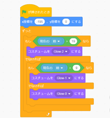 スクラッチのプログラミング例