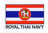 タイ王国 軍旗 (ミリタリー) 紋章 ステッカー  【Thailand military flag & emblem Sticker】  / タイ雑貨 アジアン ステッカー シール デカール タイ旅行お土産(おみやげ)　