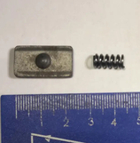 20-1701170 20-1701171 508605 Synchronkörper mit Druckfeder und Kugel für GAZ 69, GAZ 69A. Synchronizer Strut Key with pressure spring and ball GAS 69, GAS 69A. Сухарь синхронизатора коробки передач ГАЗ 69, ГАЗ 69А.