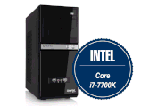 Intel  Core i7-7700K, 4 GB, 500 GB