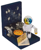Raumfahrer mit Pizza GGL 032 klein