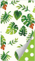 PAPEL COUCHE DOBLE VISTA 8  HOJAS & PUNTOS VERDES