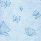 PAPEL COREANO MARIPOSA AZUL