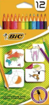 12 holzfreie Farbstifte von BIC