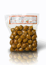 Olive condite cultivar Giarraffa 500 g Sgocciolate
