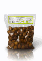 Olive  nere al forno Nocellara in salamoia lavorazione acqua e sale in busta