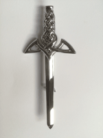 Kilt pin modern claymore chrome