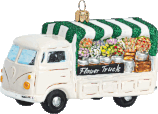 Glasornament Blumentruck 11.5cm